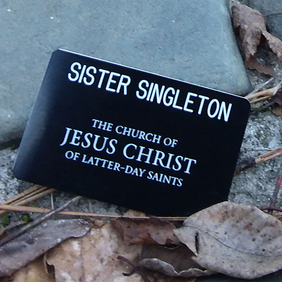 missionary tag for The Church of Jesus Christ of Latter-day Saints