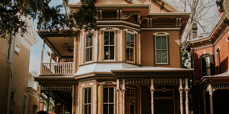 exterior of a southern victorian home